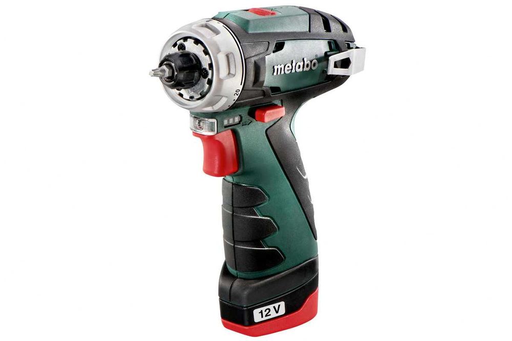 Akum. wiertarko-wkrętarka PowerMaxx Metabo BS 12 2x 2,0 Ah + osprzęt