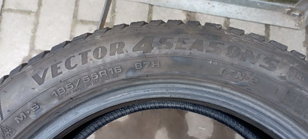 Opona 1szt 195/55/16 87H Goodyear Vector 4Seasons Gen2 Run Flat 2021