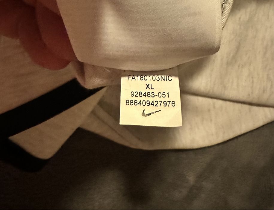 Męska bluza Nike Tech Fleece rozm. XL, biała