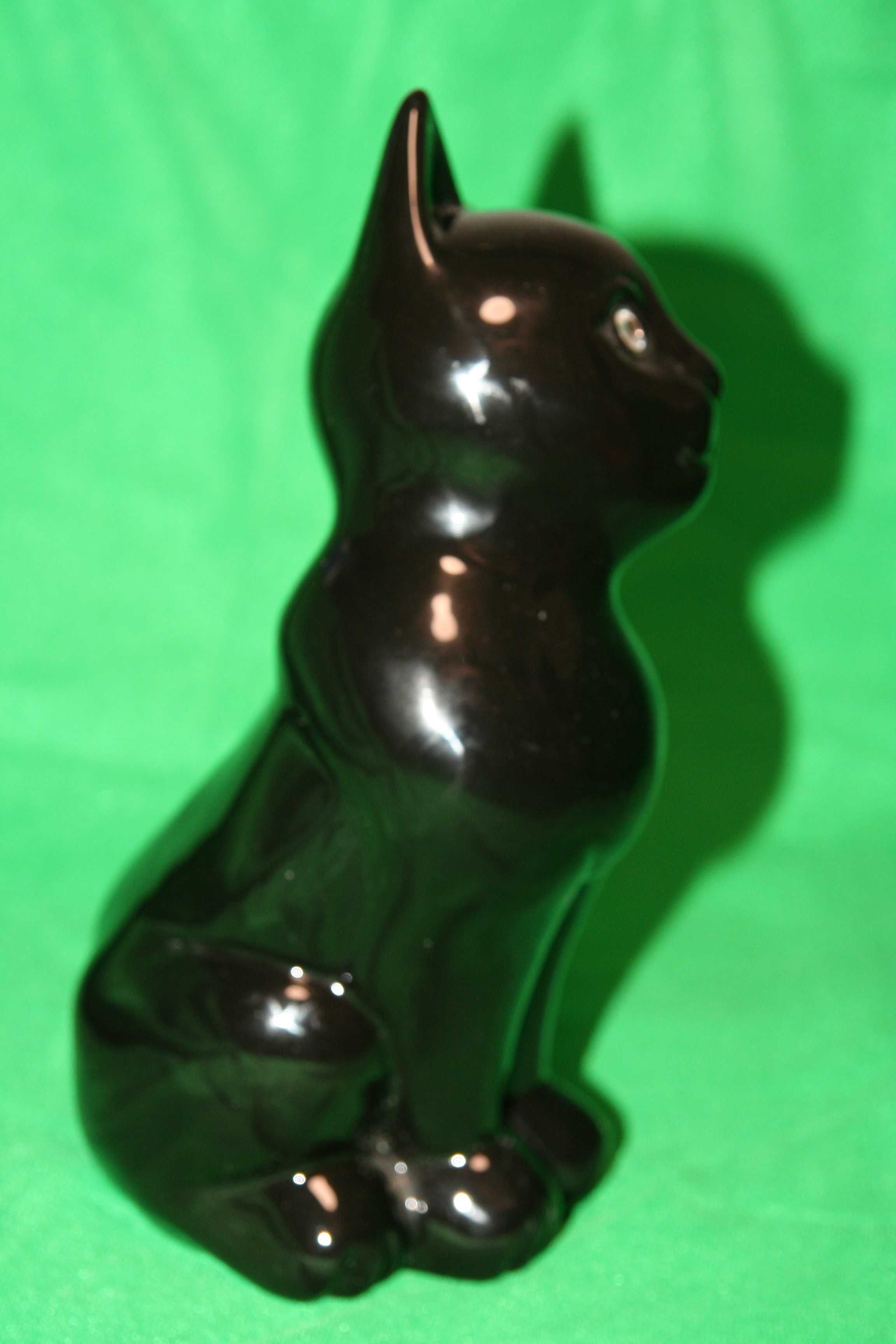 Статуэтка Кошка лакированная керамика с кристаллами Сваровски 26 см