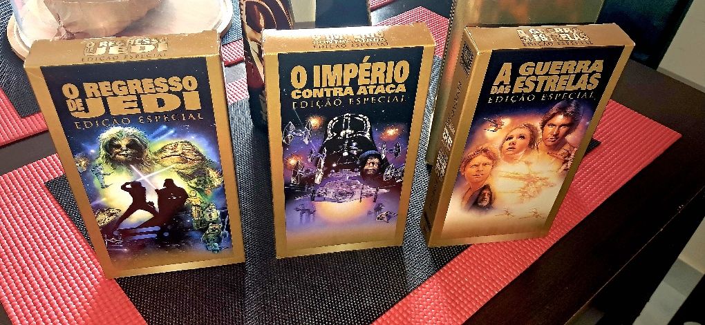 Trilogia Star Wars em VHS