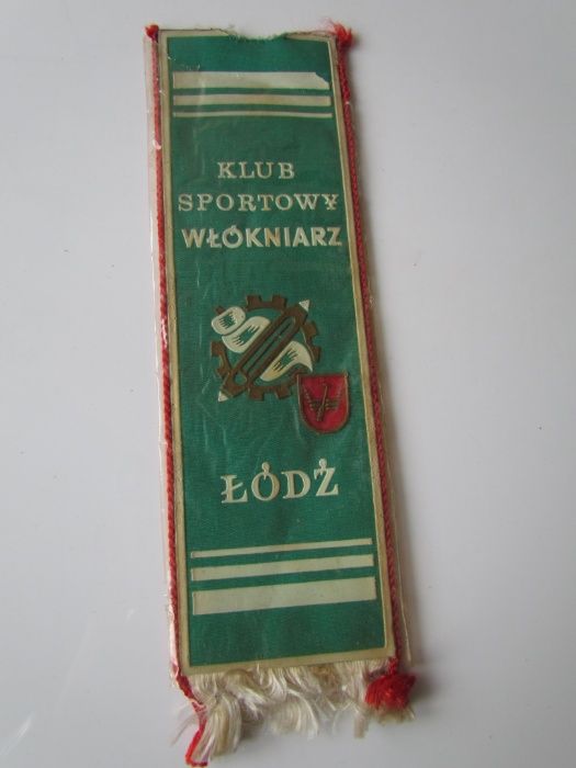 Proporczyk Klub Sportowy Włókniarz Łódź logo klubu