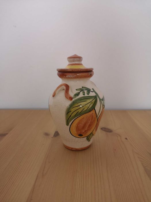 Pote de barro vidrado