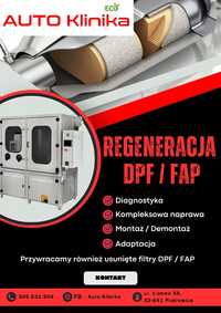Regeneracja Czyszczenie filtrów DPF FAP SCR GPF KAT