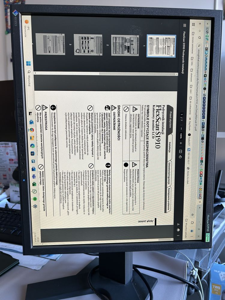 Eizo Flex Scan S1910 profesjonalny monitor 19 cali