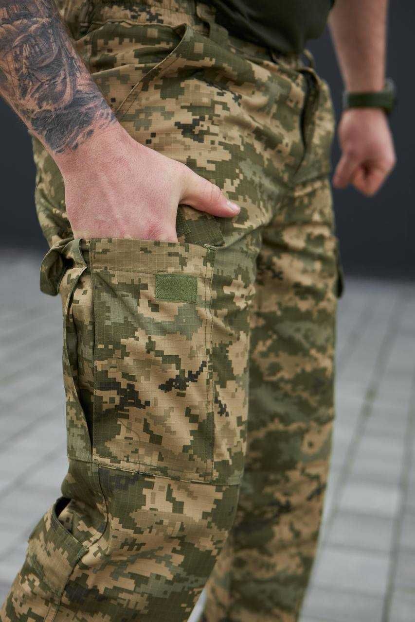 Міцні повсякденні військові штани ріп-стоп Піксель 44 - 58р