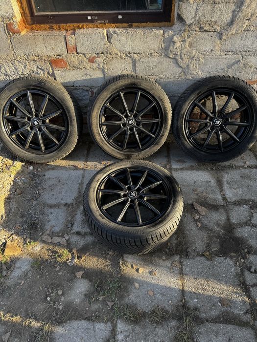 Koła audi/vw/skoda 17’ 5x112.3 z nowymi oponami zimowymi Bridgestone