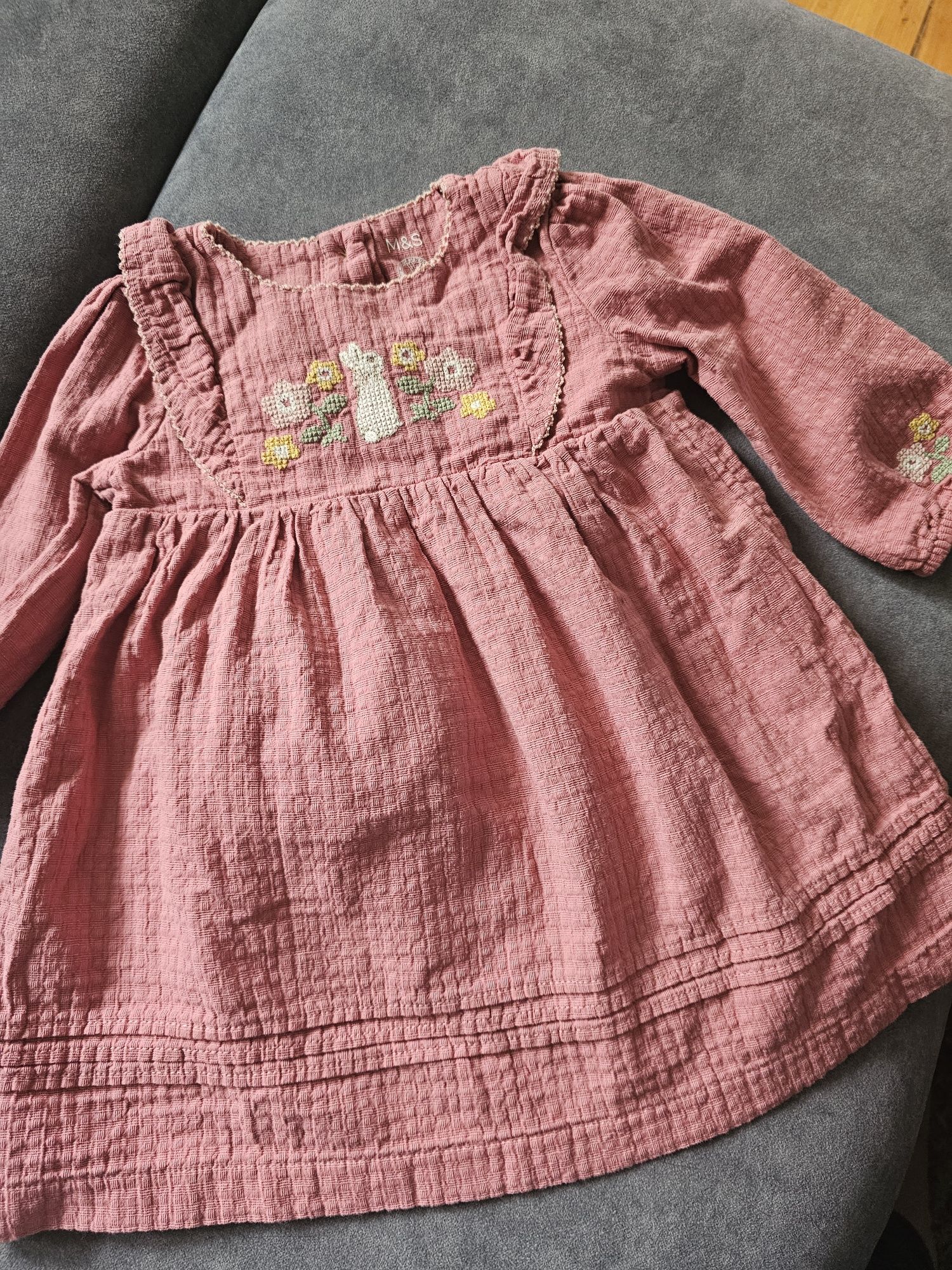 M&S Sukieneczka w stylu boho 6-9m