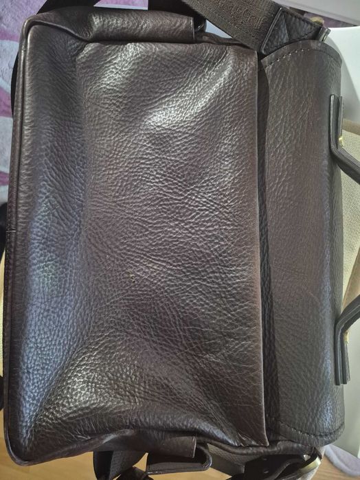 Шкіряна сумка для ноутбука