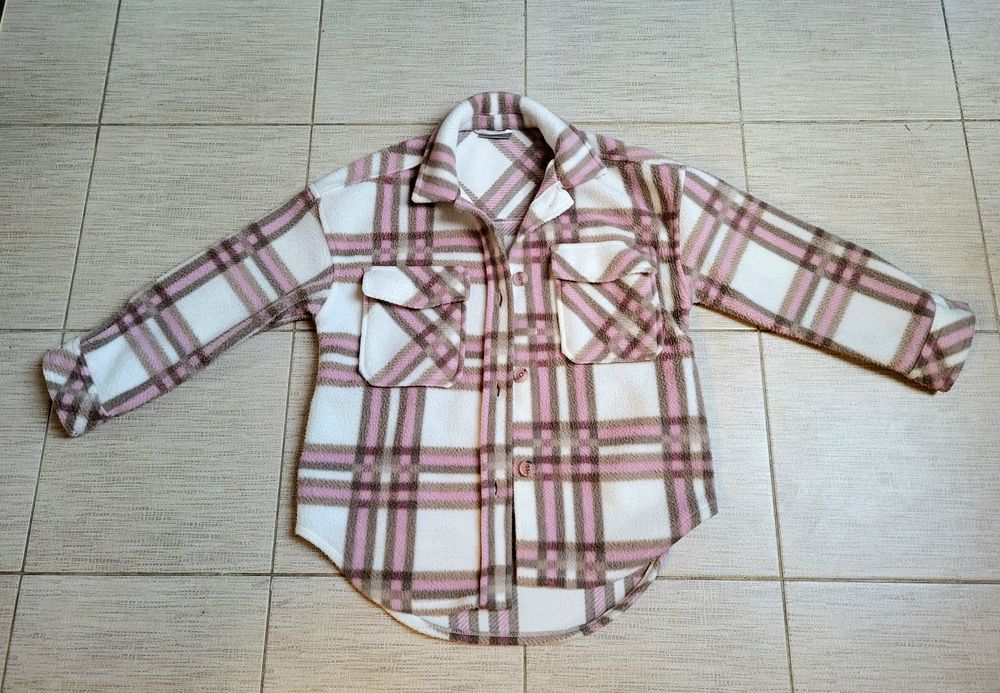 kurtka koszulowa dziewczęca w kratę Destination  Pepco 146