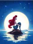 Malowanie po numerach syrenka Disney obraz 40x50