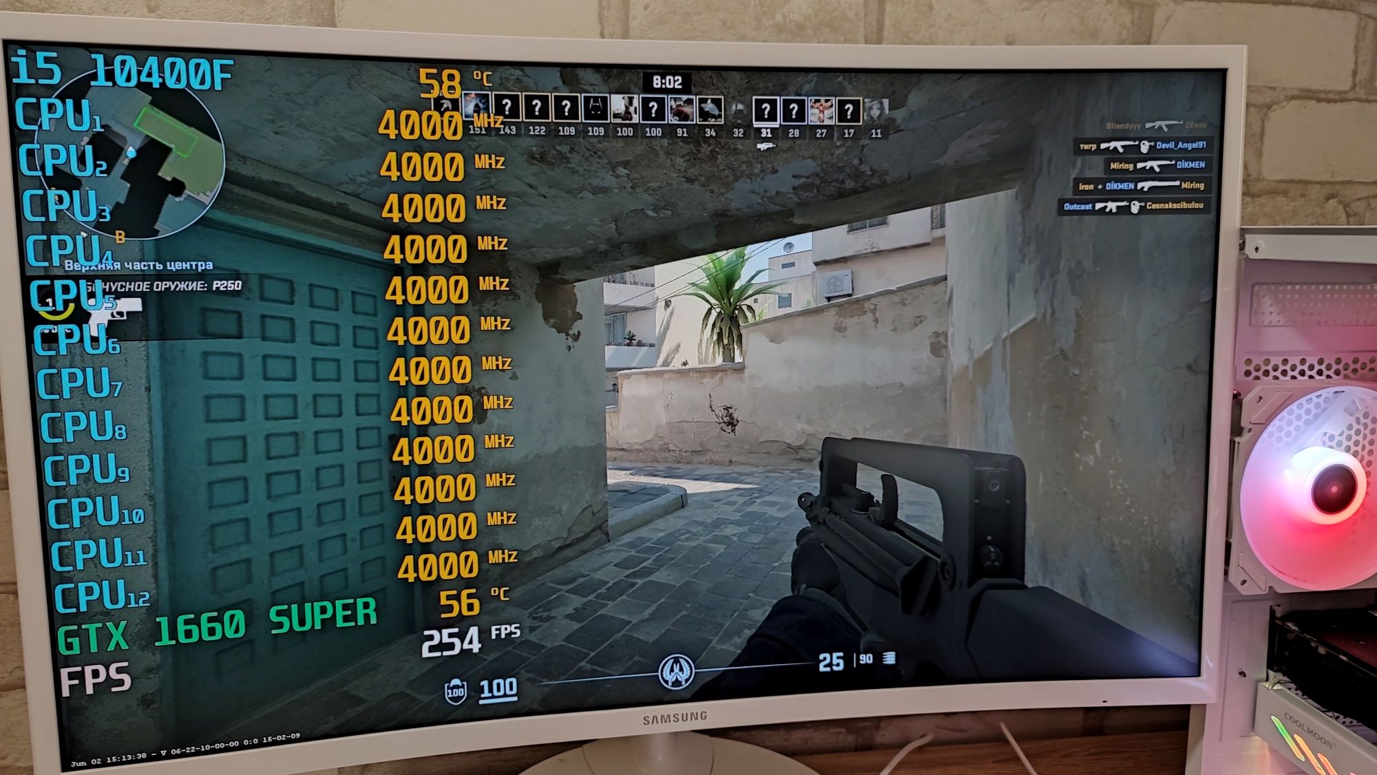 Игровой ПК i5 10400F GTX 1660SUPER CS 2 GTA5 WOT fortnite RUST dota2