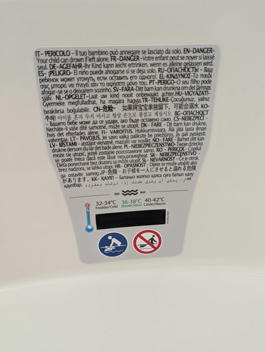 OK BABY, banheira de bebé com termómetro integrado