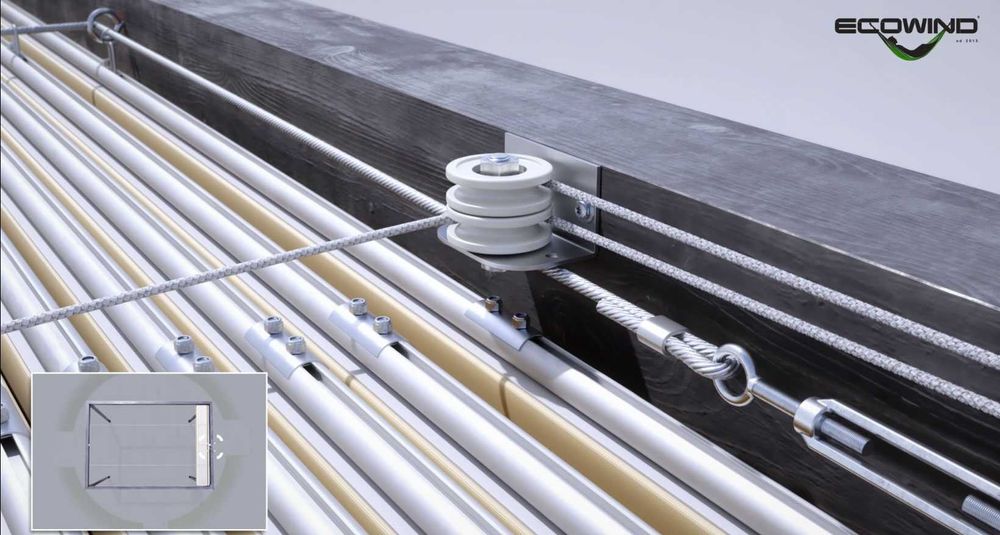 Roleta rzymska na taras, 3x3m, wodoodporna, na wymiar