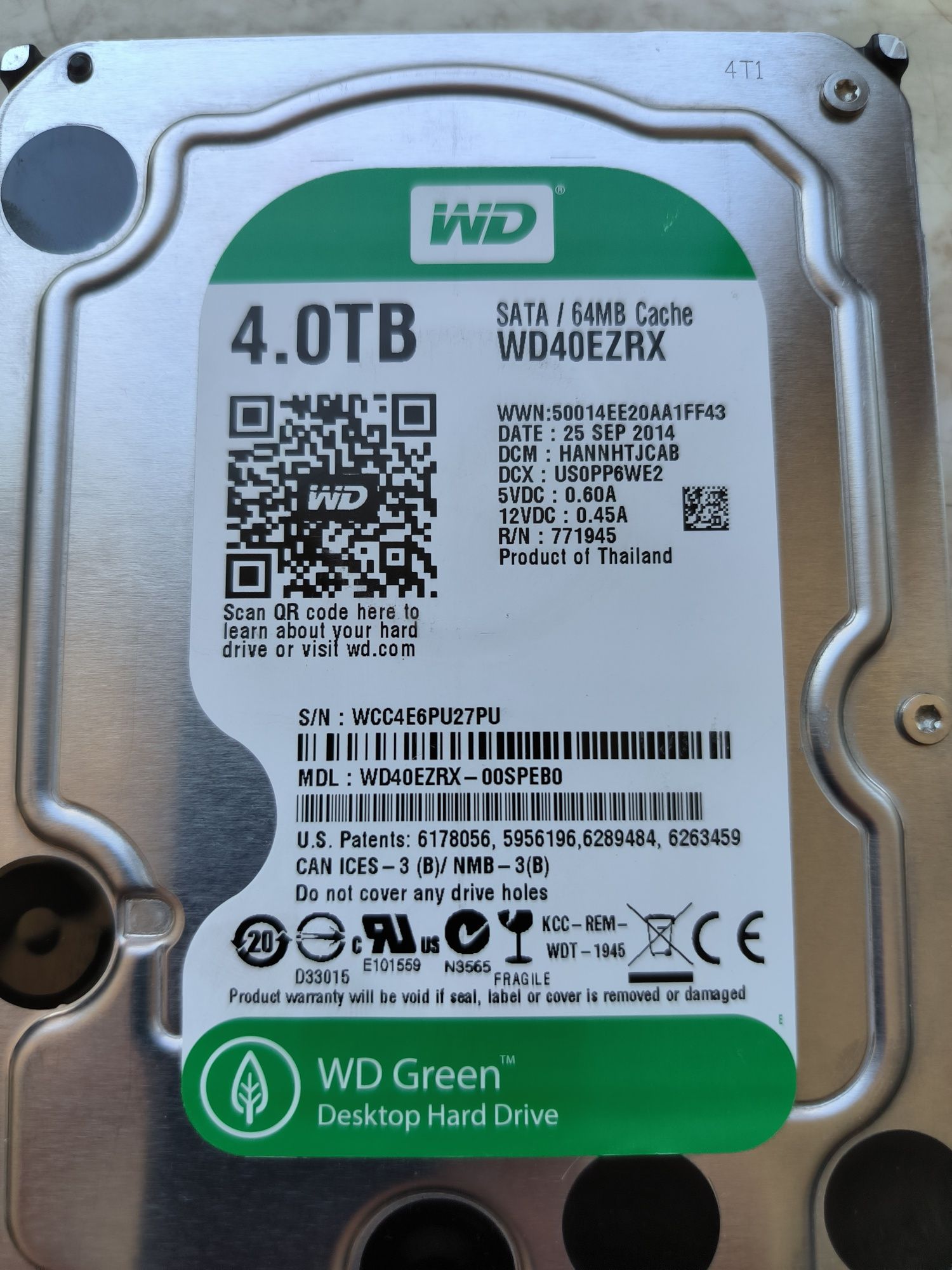 Жорсткий диск HDD WD 4tb