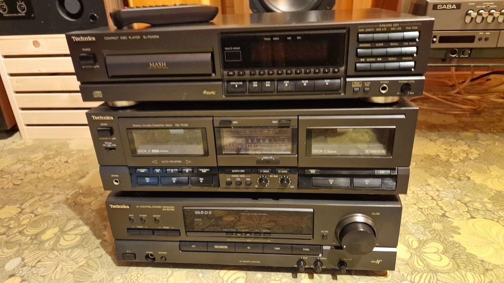 Technics Amplituner, Magnetofon oraz Odtwarzacz CD