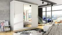 Szafa Przesuwna Garderoba BOSTON 1 250cm LED 4 Kolory DOSTAWA 10 dni