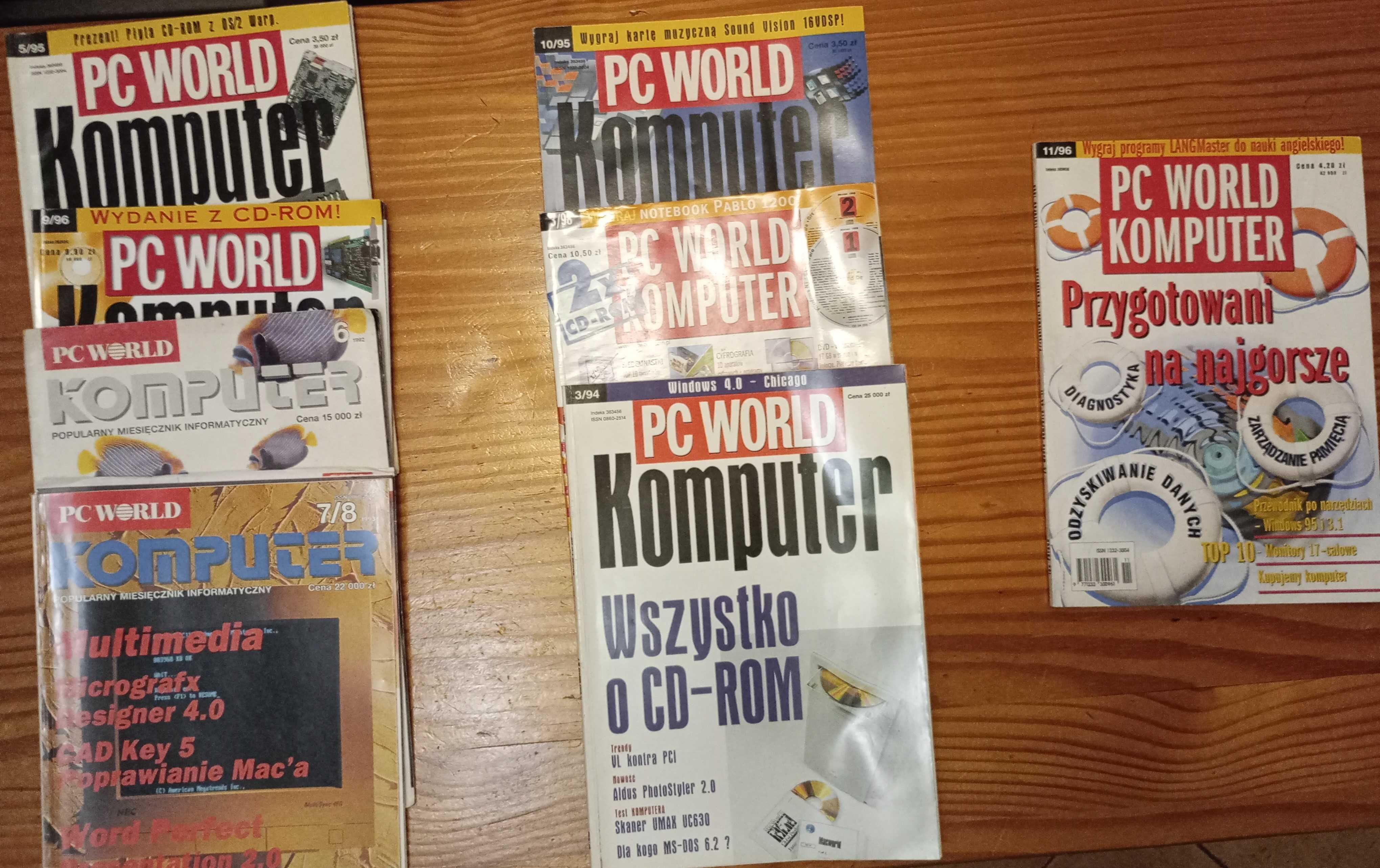 Stare czasopisma BAJTEK, Komputer, Mikroklan, CHIP, PC-MAGAZINE, IKS
