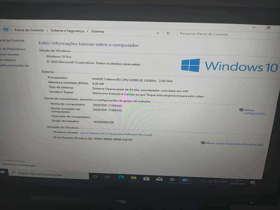 Vendo ou troco torre gamer intel celeron g3900 2.80ghz
