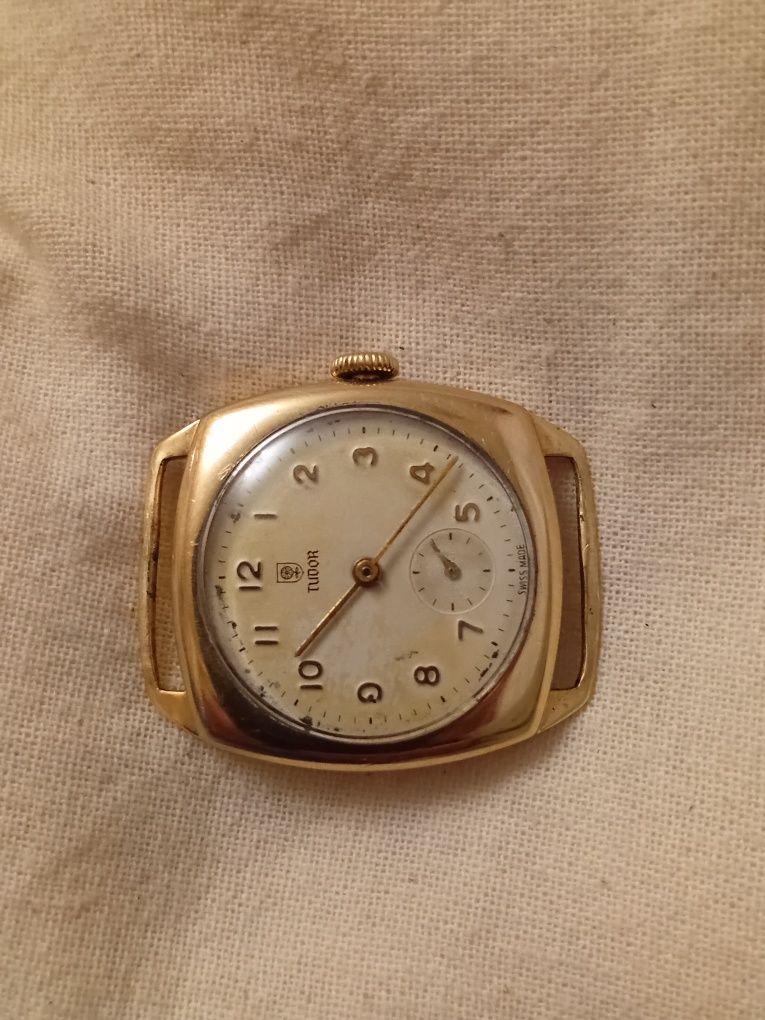 Vintage 9Ct Złoty Tudor Mechaniczny Zegarek Męski