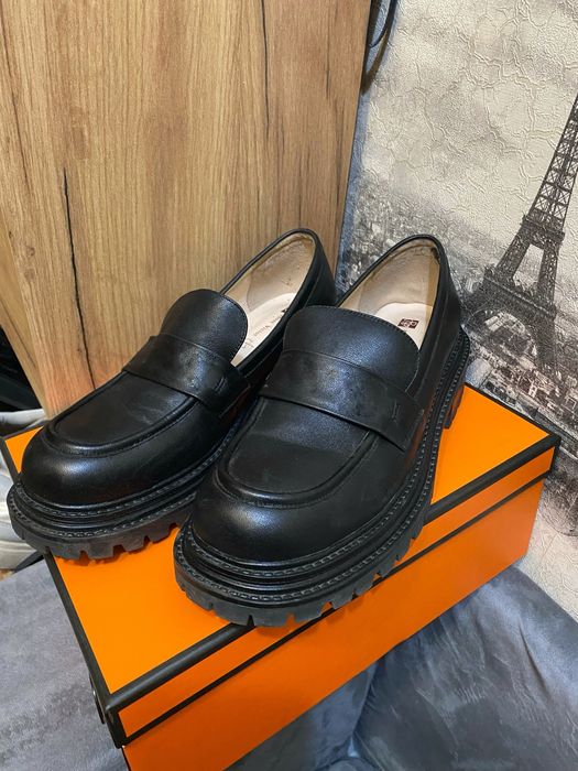 Класичні лофери з натуральної шкіри