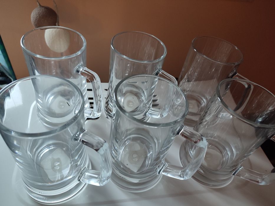 Kufle do piwa ( 6 sztuk ) firmy Pasabahce pojemność 300 ml.NOWE.