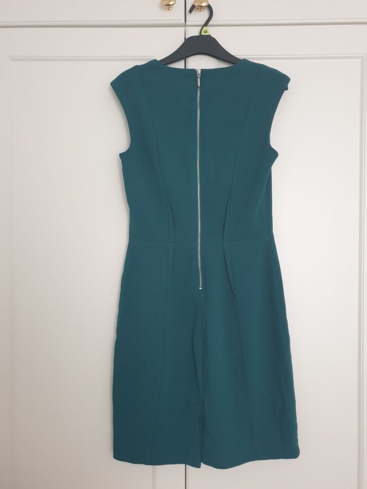 H&M sukienka butelkowa zieleń ciemny zielony S