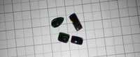 Opal czarny dymiony kaboszon małe 4 sztuki kamień minerał Etiopia