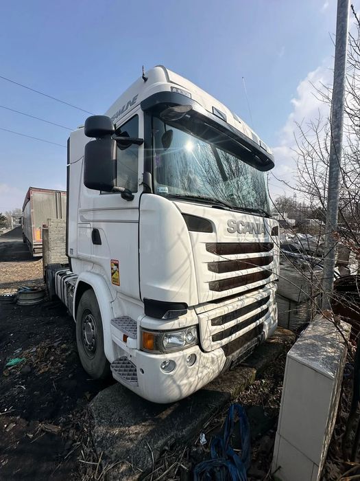 Scania  Scania R450 uszkodzony silnik , broken engine, поврежденный двигатель