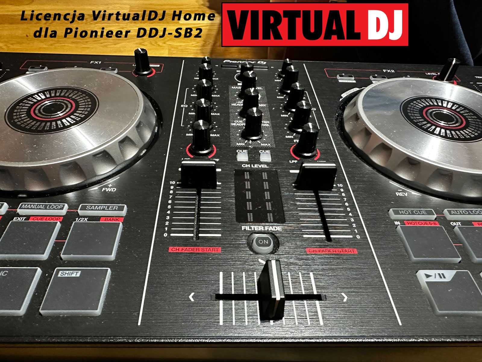 Kontroler Pioneer DJ DDJ-SB2 + Licencja VirualDJ HOME PLUS