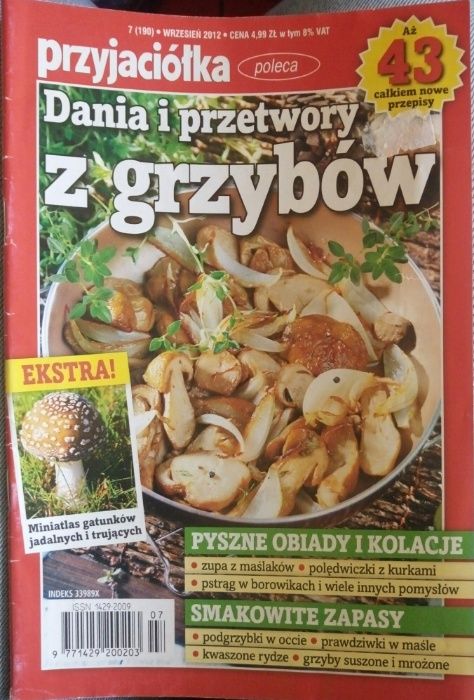 Dania i przetwory z grzybów. Stan bdb