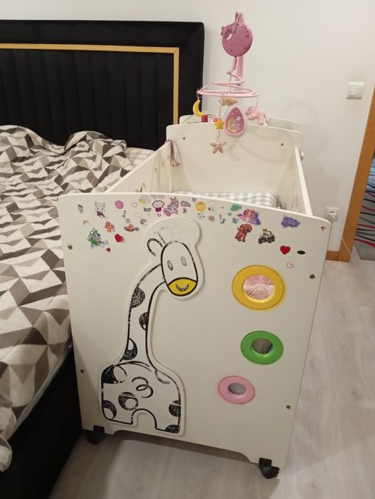 Berço para bebe com colchão