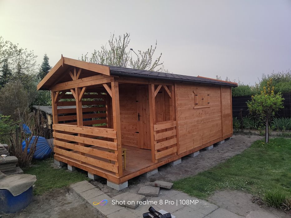 Domek z Tarasem 5x3 Montaz w cenie