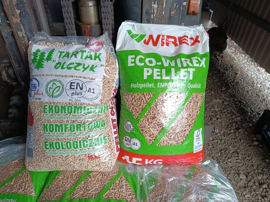 pellet Wirex Olczyk  Uni pelet sosnowy certyfikat 6m brykiet dębowy m