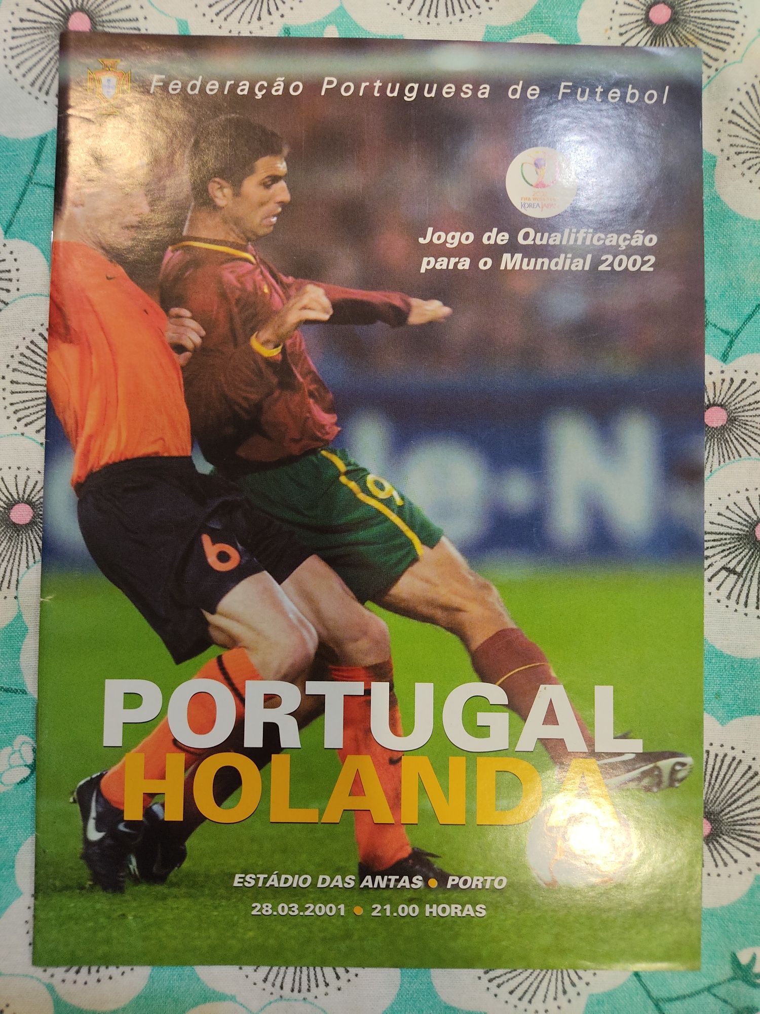 Programa oficial Portugal Holanda 2001