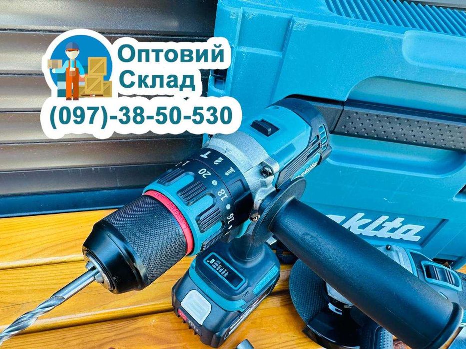 Акумуляторний Набор 2/1 Makita DGA504 XGT + Шуруповерт DHP485 XGT 36/8