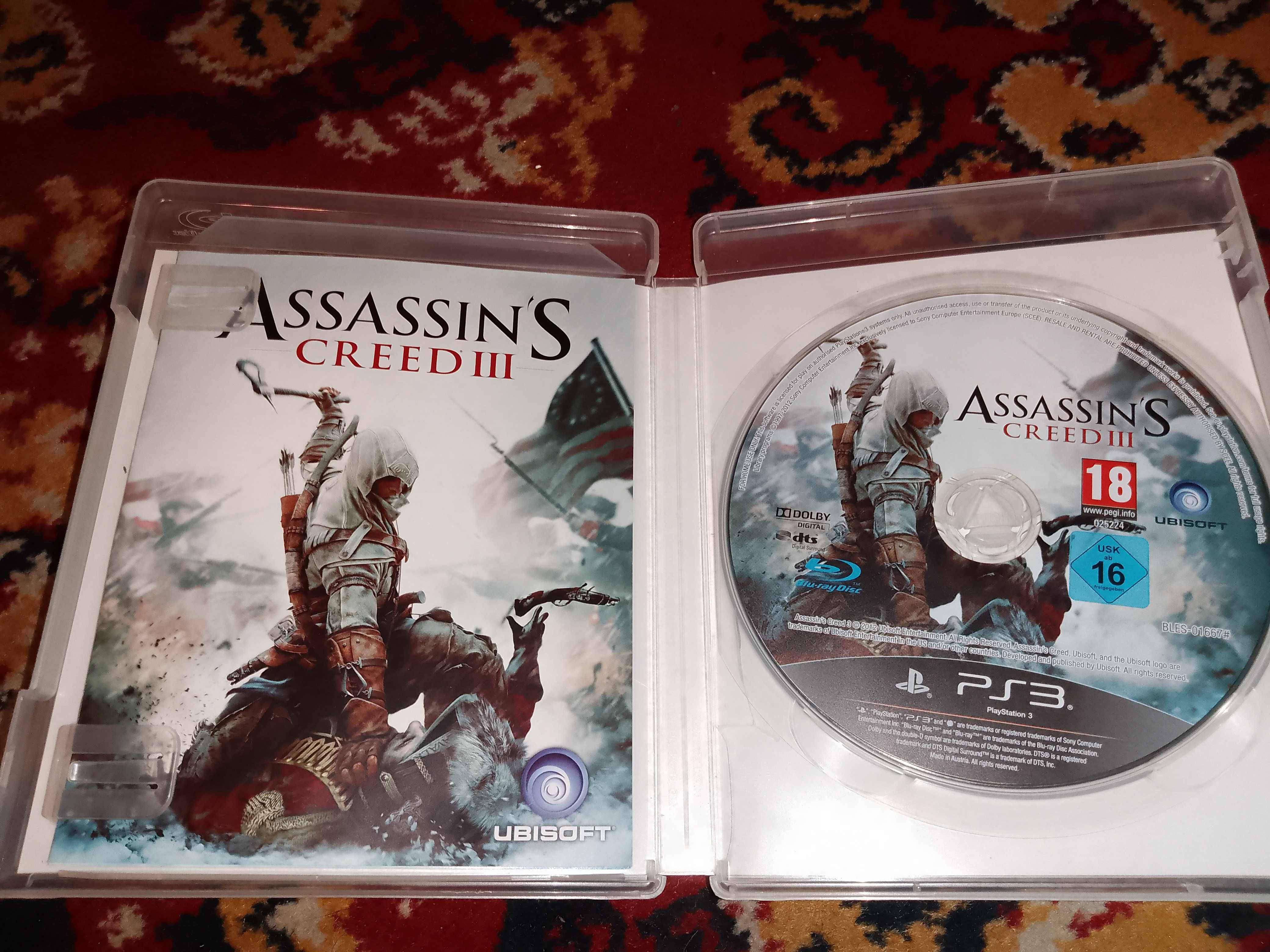 + Assassin's Creed 3 + gra na PS3 PlayStation 3, III