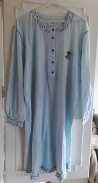 Camisa de noite C&A algodão 100% nova tons de azul tamanho grande