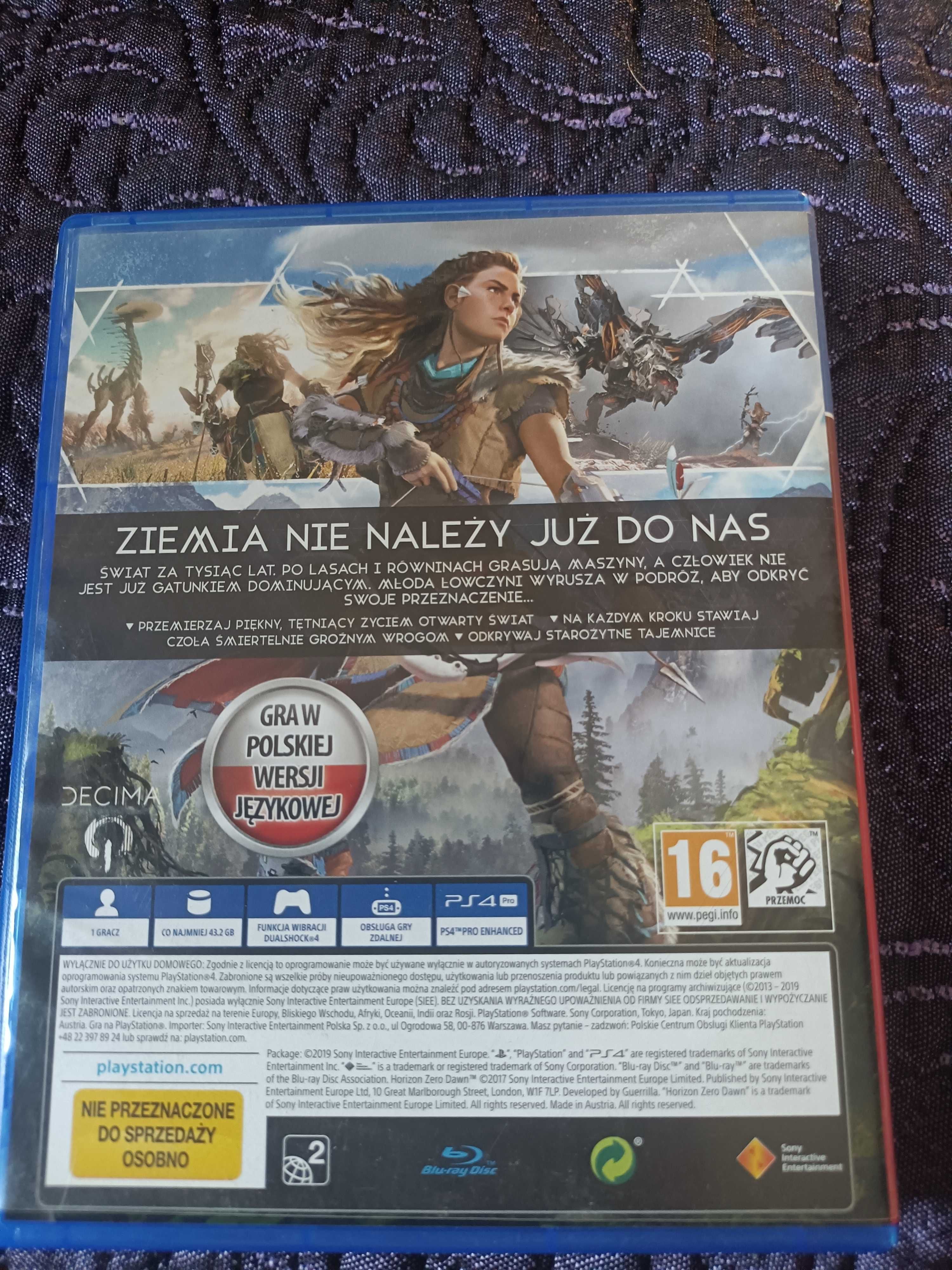 Horizon zero dawno PL ps4