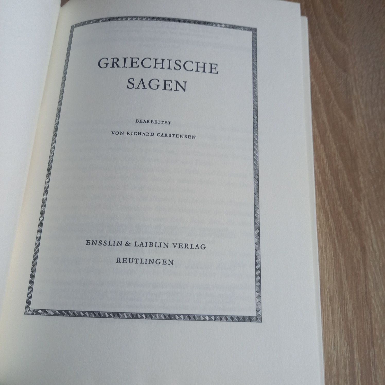 Książka Griechische Sagen niemieckojęzyczna