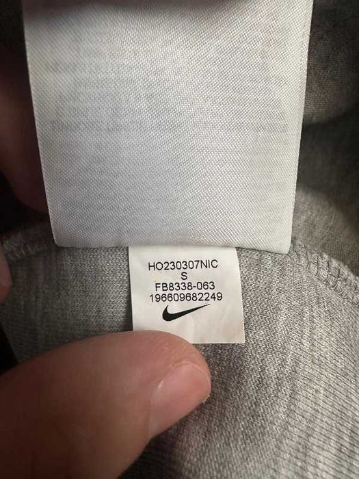 Nike Tech Fleece Windrunner Hoodie Szara Bluza