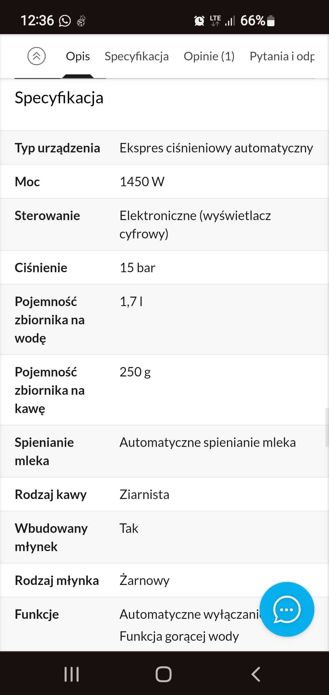 Ekspres do kawy KRUPS EA8807