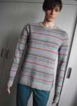 Sweter wełniany S wełna ciepły zimowy wzorzysty sweterek Old Navy