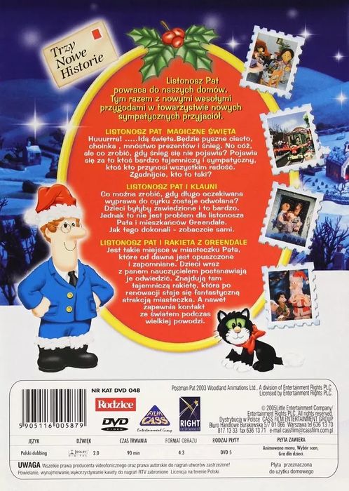 Listonosz Pat. Magiczne Święta, DVD. Cass film