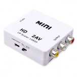 Адаптер HDMI to AV RCA 1080P, білий і чорний колір