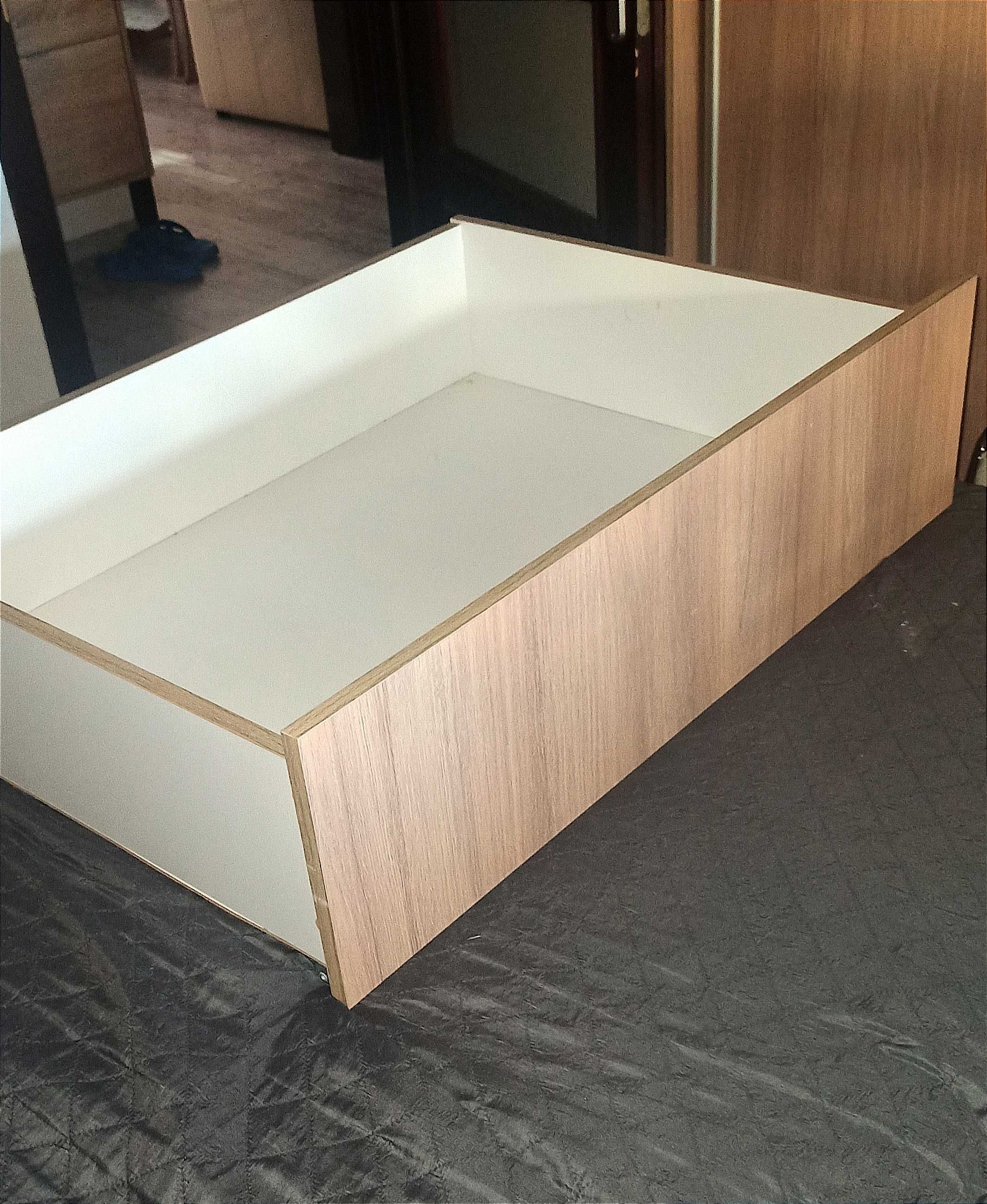 2 duże szuflady pod łóżko dąb sonoma stan idealny, 98x70x20 na kółkach
