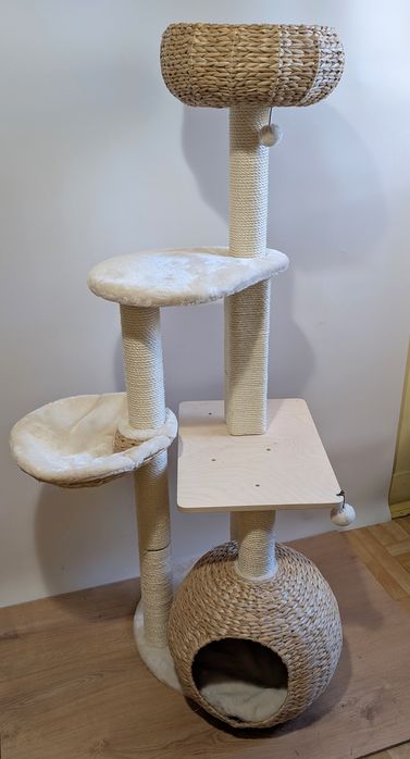 Laguna Drapak dla Kota Kremowy 83x74x160cm ZWROT MODYFIKOWANY DUŻY