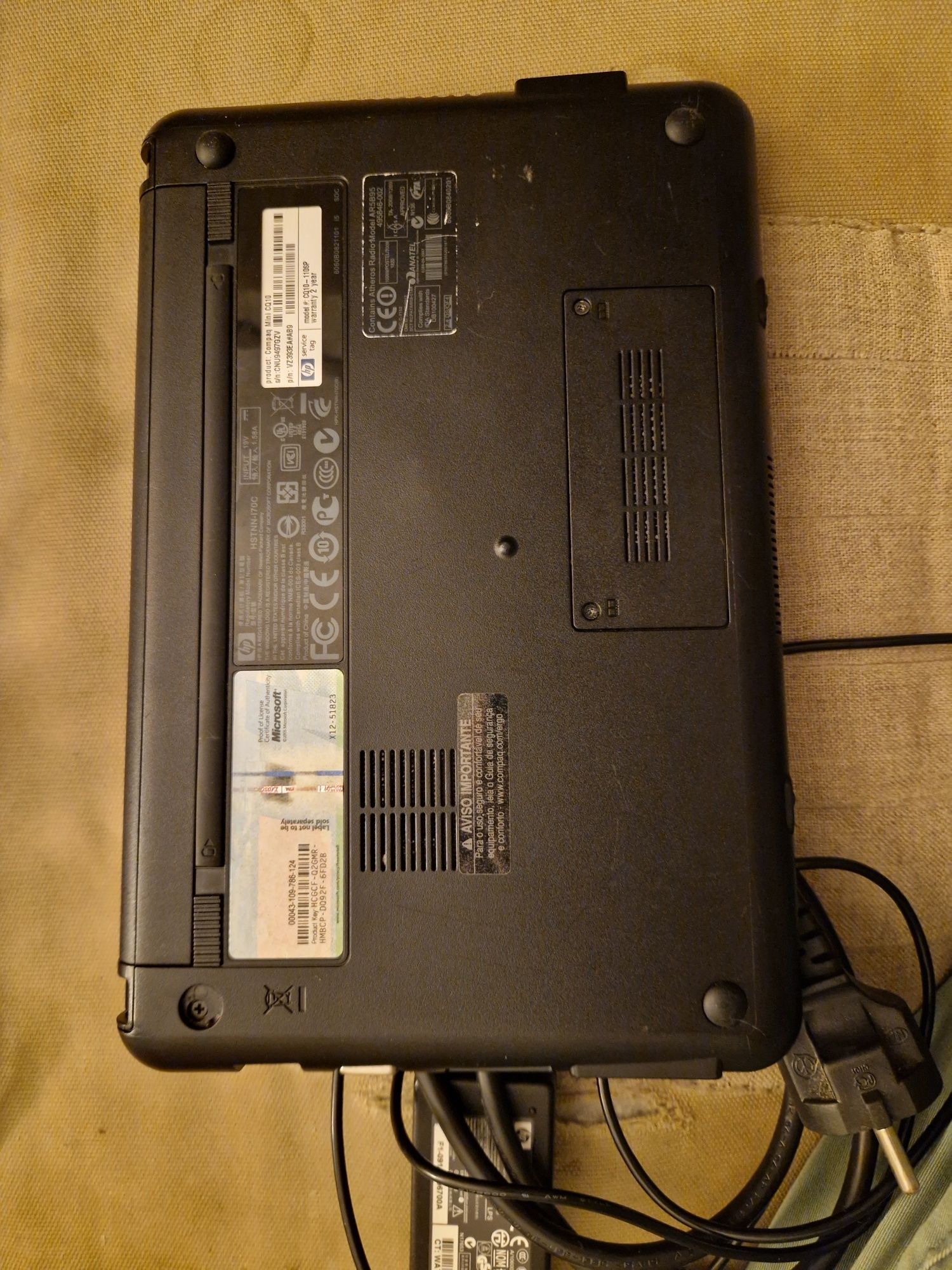 Computador portatil compaq mini cq10