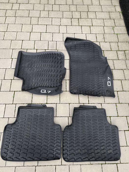 Dywaniki gumowe Audi Q7 oryginał + dodatek