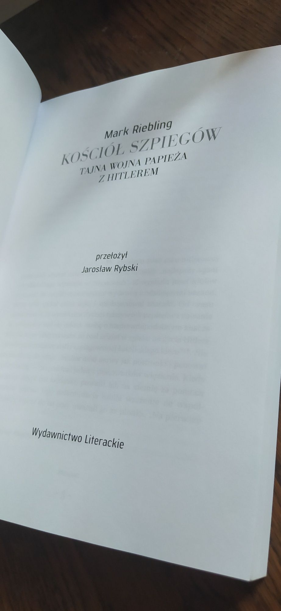 Kościół Szpiegów Mark Riebling